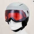 Kask narciarski Giro Orbit Spherical matte light grey/vivid ember 9