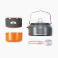 Zestaw naczyń turystycznych GSI Outdoors Halulite Ketalist grey/orange