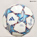 Piłka do piłki nożnej adidas UCL Junior 290 League 23/24 white/silver metallic/bright cyan rozmiar 4 5