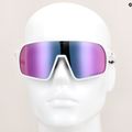 Okulary przeciwsłoneczne GOG Okeanos matt white/black polychromatic purple-green 7