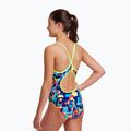 Strój pływacki jednoczęściowy dziecięcy Funkita Diamond Back One Piece blocked bars 7