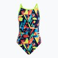 Strój pływacki jednoczęściowy dziecięcy Funkita Diamond Back One Piece blocked bars