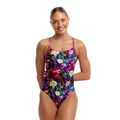 Strój pływacki jednoczęściowy damski Funkita Diamond Back One Piece bed of roses 2