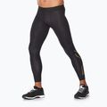 Legginsy treningowe męskie 2XU Force Compression black/gold 5