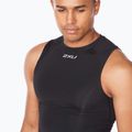 Koszulka treningowa męska 2XU Core Compression Sleeveless black/silver 3