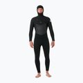 Pianka do pływania męska Rip Curl Dawn Patrol Hooded 6/4 mm Chest Zip black