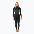 Pianka do pływania damska Rip Curl Dawn Patrol 4/3 mm Chest Zip Sublimed black/black/multi