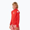 Longsleeve do pływania dziecięcy Rip Curl Brand Wave UPF Rash Vest red 4