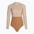 Strój kąpielowy jednoczęściowy damski Rip Curl Premium Surf LS Surf light brown