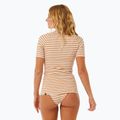 Koszulka do pływania damska Rip Curl Premium Surf Upf S/S light brown 4