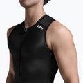 Koszulka triathlonowa męska 2XU Core Tri Tank black/white 4