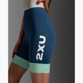 Kombinezon triathlonowy damski 2XU Aero Hex Sleeved jelly mint/majol 8