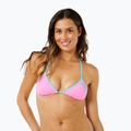 Góra od stroju kąpielowego Rip Curl Surf Puff Sliding Tri light pink