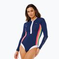Strój pływacki jednoczęściowy damski Rip Curl Surf Stripe Upf Surf Suit dark navy 4
