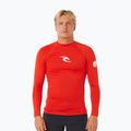 Longsleeve do pływania męski Rip Curl Waves Upf Perf lava red