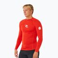 Longsleeve do pływania męski Rip Curl Waves Upf Perf lava red 4