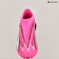 Buty piłkarskie dziecięce PUMA Ultra Match LL TT + Mid Jr poison pink/puma white/puma black 9