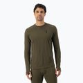 Longsleeve termoaktywny męski Mons Royale Cascade Merino Base Layer dark olive