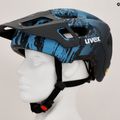 Kask rowerowy dziecięcy UVEX React MIPS Jr azure/deep space matt 12