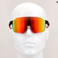 Okulary przeciwsłoneczne Red Bull SPECT Stun matt black/brown with red mirror 9