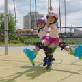Rolki dziecięce HUMBAKA Starjet LED 3w1 różowy 33