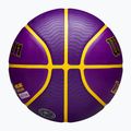 Piłka do koszykówki Wilson NBA Player Icon Outdoor Lebron violet rozmiar 7 4