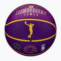 Piłka do koszykówki Wilson NBA Player Icon Outdoor Lebron violet rozmiar 7 8