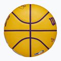 Piłka do koszykówki dziecięca Wilson NBA Player Icon Mini Lebron yellow rozmiar 3 5