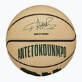 Piłka do koszykówki dziecięca Wilson NBA Player Icon Mini Giannis green/beige rozmiar 3