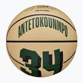 Piłka do koszykówki dziecięca Wilson NBA Player Icon Mini Giannis green/beige rozmiar 3 2