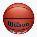 Piłka do koszykówki dziecięca Wilson NBA JR Fam Logo Indoor Outdoor brown rozmiar 5 4