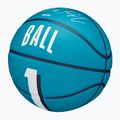 Piłka do koszykówki dziecięca Wilson NBA Player Icon Mini Lamelo blue rozmiar 3 4