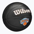 Piłka do koszykówki dziecięca Wilson NBA Team Tribute Mini New York Knicks black rozmiar 3 2