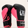 Rękawice bokserskie Top King Reborn Boxing Semi Leather black/pink 6