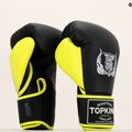 Rękawice bokserskie Top King Reborn Boxing Semi Leather black/yellow 6