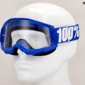 Gogle rowerowe dziecięce 100% Strata 2 Junior blue/clear 7