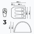 Namiot kampingowy 3-osobowy KADVA CAMPdome 3 zielony 7