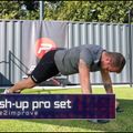 Uchwyty do pompek Pure2Improve Push-up Pro Set czerwono-czarne P2I202160 6