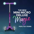 Hulajnoga trójkołowa dziecięca Micro Mini Deluxe Magic LED pink 5