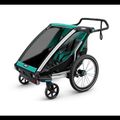 Przyczepka rowerowa dwuosobowa Thule Chariot Lite zielona 10203022 11