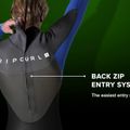Pianka do pływania męska Rip Curl Omega 4/3 mm Back Zip black 9