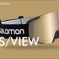 Gogle narciarskie Salomon S/View black brand/mid red 7