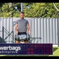 Worek treningowy 10 kg Pure2Improve Power Bag czerwono-czarny P2I201720 6