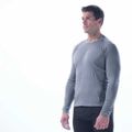 Longsleeve termoaktywny męski icebreaker 200 Oasis Crewe gritstone 14