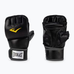 Rękawice grapplingowe z kciukiem męskie Everlast MMA Gloves czarne EV7562