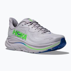 Buty do biegania męskie HOKA Clifton 10 Wide ash grey/neon green