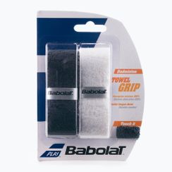 Owijki do rakiet badmintonowych Babolat Towel Grip 2 szt. black/white