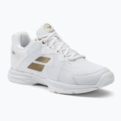 Buty do tenisa damskie Babolat SFX3 AC Wimbledon W white/gold