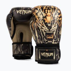 Rękawice bokserskie dziecięce Venum Tiger Kids Boxing black/neon orange