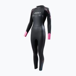 Pianka do pływania damska ZONE3 Aspect Breaststroke 3,5 mm black/pink